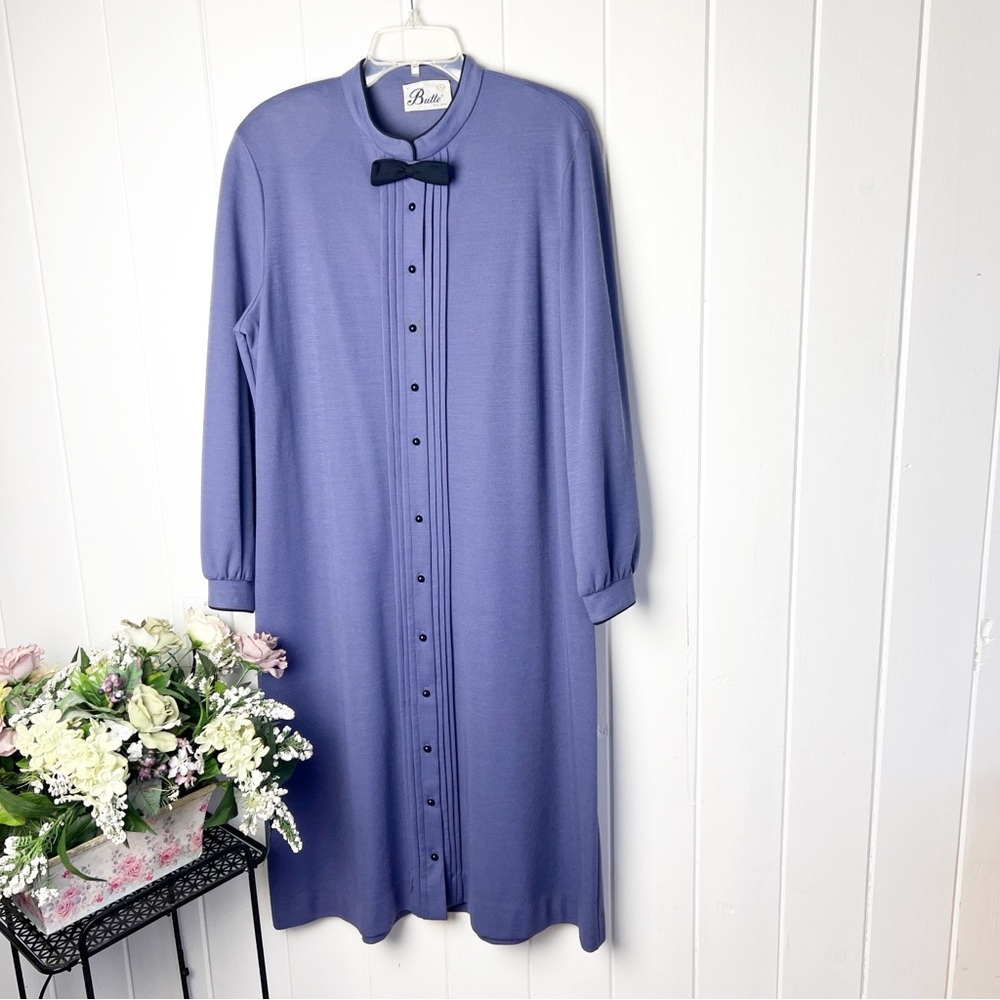Vintage 1960’s-1970’s Butte Knit Dress Long Sleeve With Bow